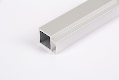 Труба квадратна пустотіла 20х20х2 алюмінієва під LED-підсвічування неанодований