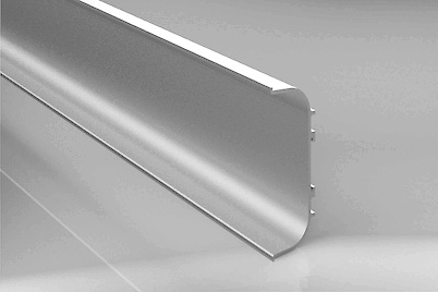 Профиль C образный для фасадов без ручек (ФБР) L= 5950 мм неанодированный 