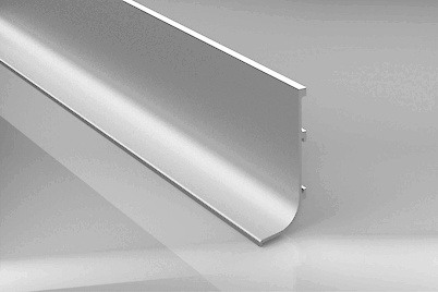 Профиль L образный для фасадов без ручек (ФБР) L= 5950 мм неанодированный 