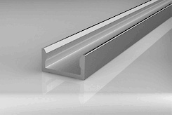 Алюмінієвий профіль під LED стрічку накладний L=5950 мм неанодований
