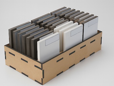 Комплект образцов компакт-плит с подставкой EGGER 100х150 2023