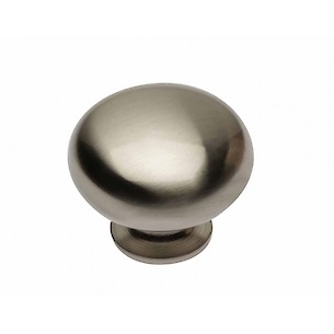 Меблева ручка-кнопка GTV BERGAMO шліфована сталь (GS-BERGA-1-06)