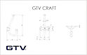 Мебельный крючок GTV CRAFT двойной, античная латунь