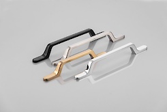 Меблева ручка GTV FLAVIO чорний (UZ-FLAVIO-128-20M)