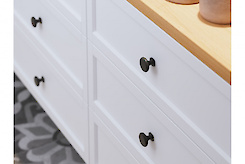 Меблева ручка-кнопка GTV LORENA чорний матовий (GZ-LORENA-1-20M)