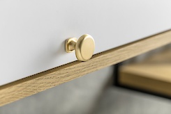 Меблева ручка-кнопка GTV LORENA золото матове (GZ-LORENA-1-18)