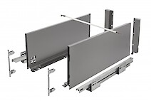 Комплект выдвижного ящика GTV AXIS PRO P20 H=86 L=400, антрацит