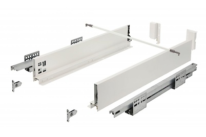 Комплект висувної шухляди GTV AXIS PRO P20 H=86 L=400, білий