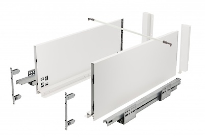 Комплект висувної шухляди GTV AXIS PRO P20 H=168 L=400, білий