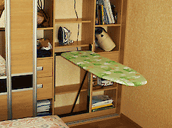 Прасувальна дошка вбудована для шафи поверхня металева сітка