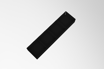 Лоток для аксесуарів для шухляди в гардеробну систему, 106х426х60 мм, чорний