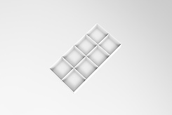 Лоток для аксесуарів для шухляди в гардеробну систему, 213х426х60 мм, білий