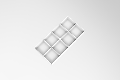 Лоток для аксесуарів для шухляди в гардеробну систему, 213х426х60 мм, білий