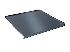 Поддон алюминиевый антрацит гладкий LUX для модуля шириной 600мм EuroOrvel под мойку