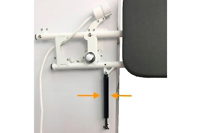 Газовий амортизатор для прасувальної дошки для металевої сітки