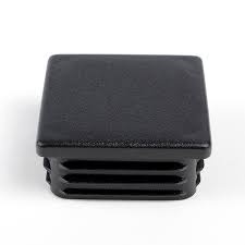 Пятка E квадратная 30x30 черный (заглушка для трубы)