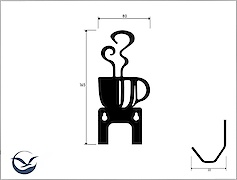 Настінна вішалка декоративна ВМ-43 
