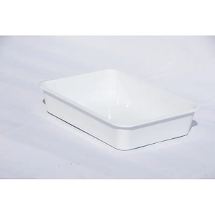 Контейнер лоток плоский Ал-Пластик №3 6.5 л, 404x290x81, білий