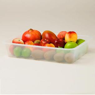 Контейнер лоток плоский Ал-Пластик №4 9.4 л, 460x335x90, проз.