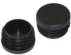 Заглушка кругла внутрішня для круглої труби D=20 чорна 