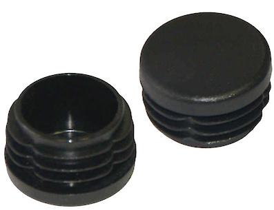 Пятка круглая D=20 поз черный (заглушка для трубы)