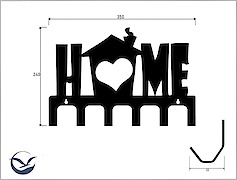 Настінна вішалка декоративна ВМ-14 
