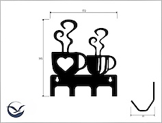 Настінна вішалка декоративна ВМ-42 