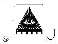 Настінна вішалка декоративна ВМ-6 