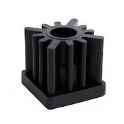 Заглушка пластикова квадратна для труби 40х40х2 чорна 