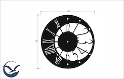 Настінний металевий годинник ЧМ-3 