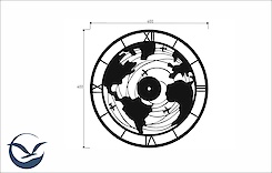 Настінний металевий годинник ЧМ-7 