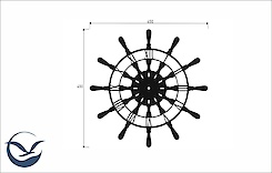Настінний металевий годинник ЧМ-8 