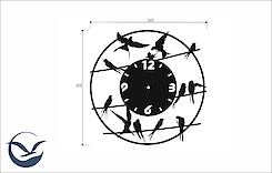 Настінний металевий годинник ЧМ-12 
