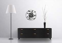 Настінний металевий годинник ЧМ-12 