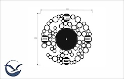 Настенные металлические часы ЧМ-13 
