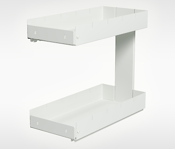 Карго двухуровневое боковое левое для модуля 300 мм, белое