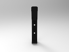 Настінна вішалка універсальна на 1 гачок, чорна