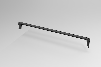 Жердь для модуля 700мм для гардеробної системи, графіт