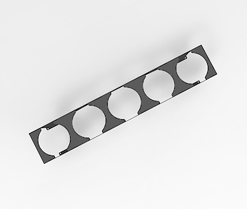 Вставка под бутылки для карго 150мм, графит