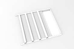 Брючниця для модуля 700 мм зі знімними тримачами і лотком для аксесуарів, біла