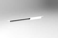 Мебельная ручка-профиль торцевая для ящиков в гардеробную систему в модуль 700мм, белая