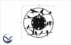 Настінний металевий годинник ЧМ-12 
