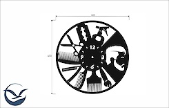 Настінний металевий годинник ЧМ-18 