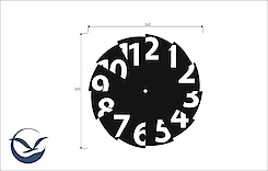 Настінний металевий годинник ЧМ-21 