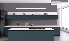 MDF панели LuxeForm Acryl Гриджио модерн MT-AF-502 U 18.4 мм