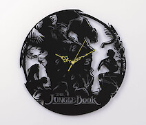 Настенные металлические часы ЧМ-24 "Jungle Book", черные