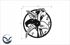 Настенные металлические часы ЧМ-26 