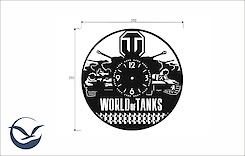 Настінний металевий годинник ЧМ-28 