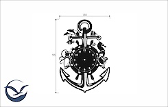 Настінний металевий годинник ЧМ-30 