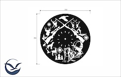 Настенные металлические часы ЧМ-32 